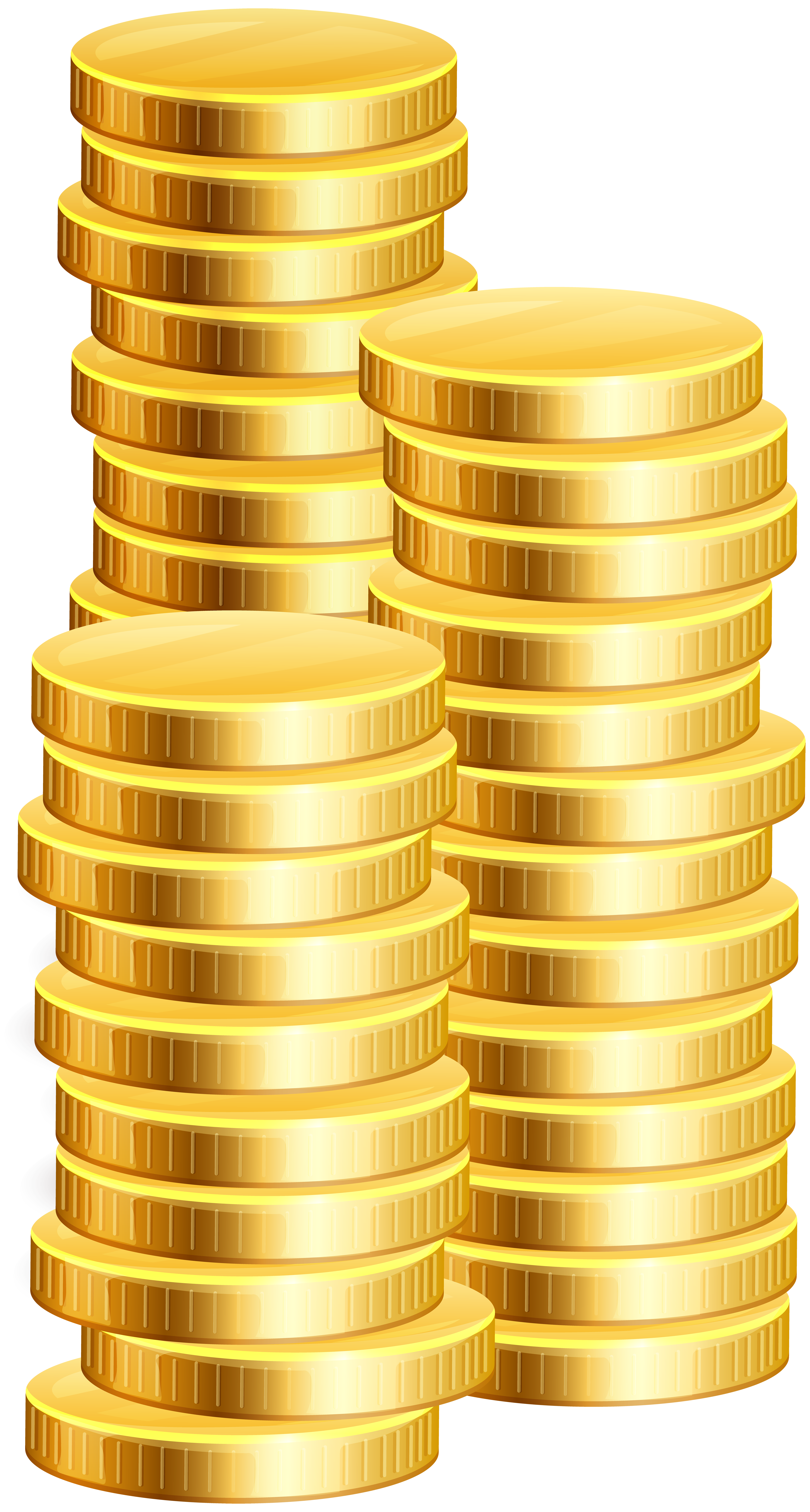 Gold Dollar Coin PNG Transparent Clipart Image and PSD File