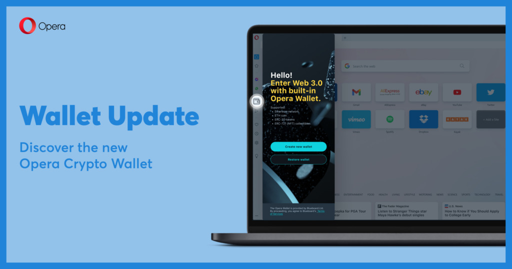 Opera for Android adds an all-new Crypto Wallet for Ethereum