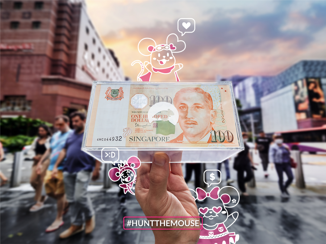 The biggest cash hunt in Singapore is back! Win SGD$, in pandamart #HuntTheMouse