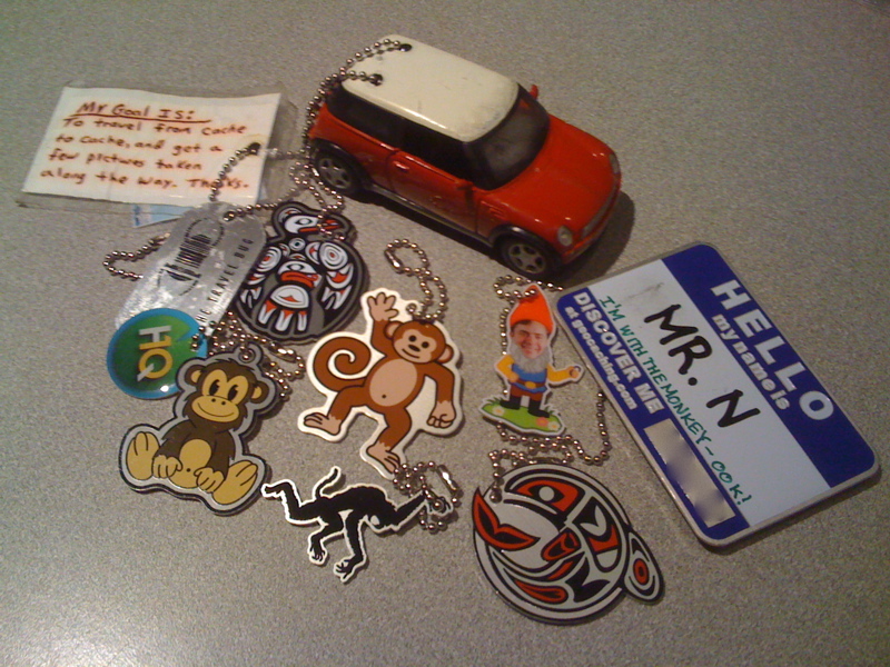 Geocaching trackables, travelbugs, geocoins, traveltags