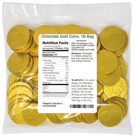 Bulk Chocolate Coins: Bulk Copper, Silver-white & Gold Chocolate Coins