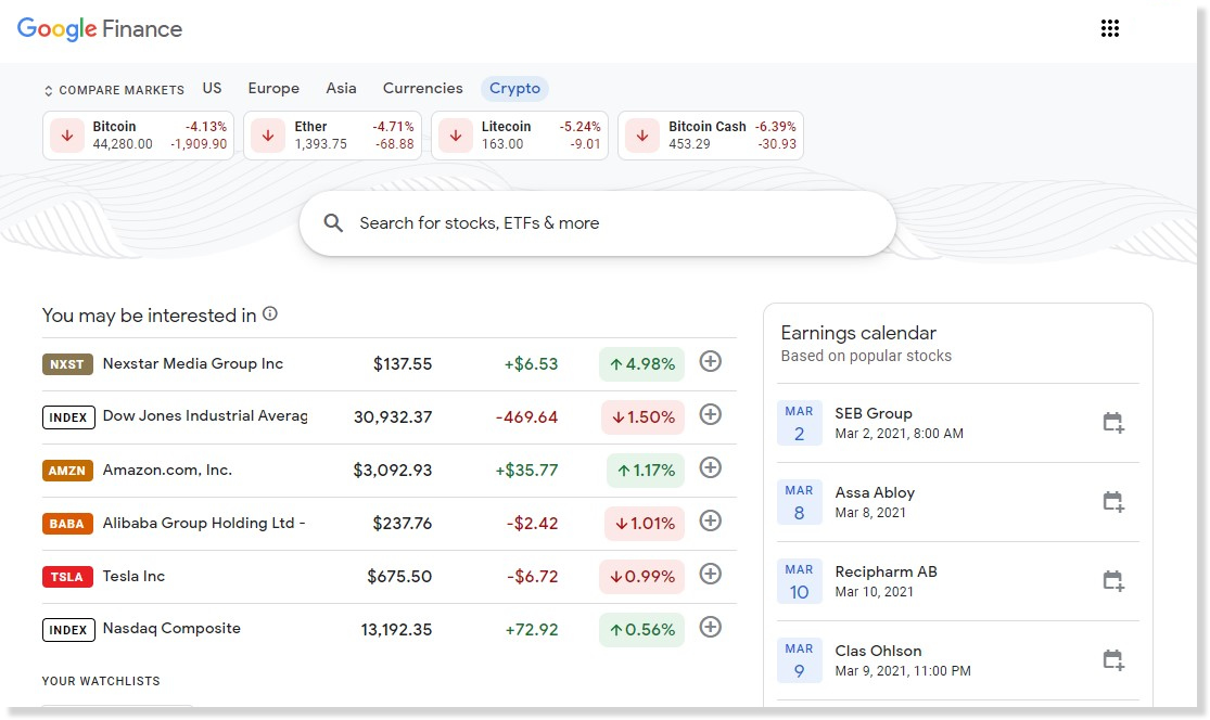 GOOGLEFINANCE - Google Docs Editors Help