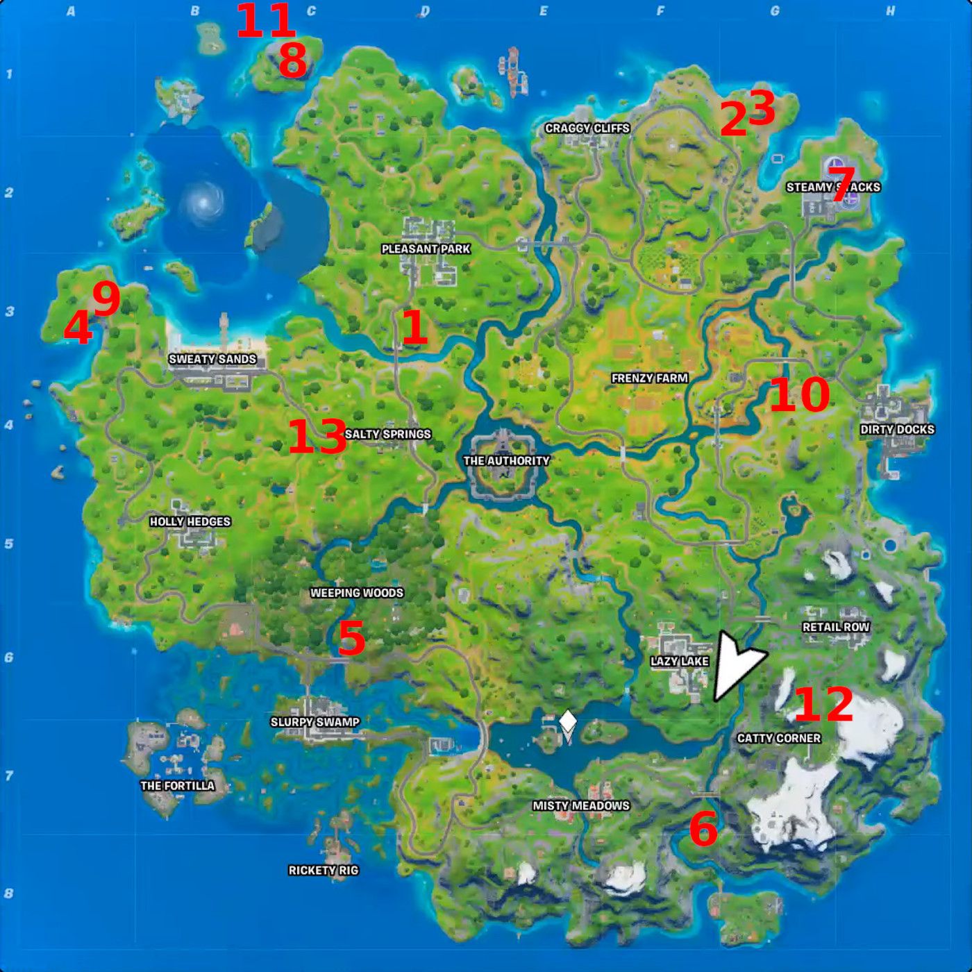 All Fortnite Season 3 Week 6 XP Coin Locations