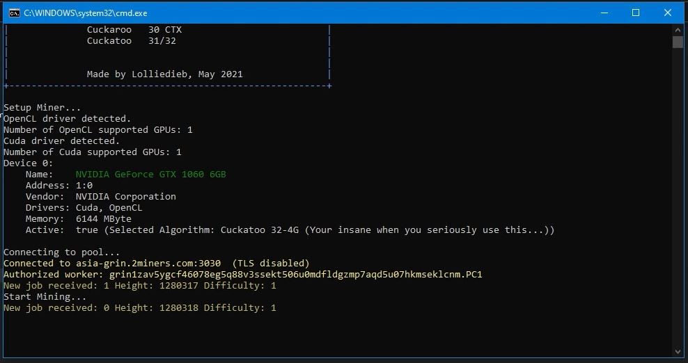 Grin-CT32 (GRIN) mining profitability calculator