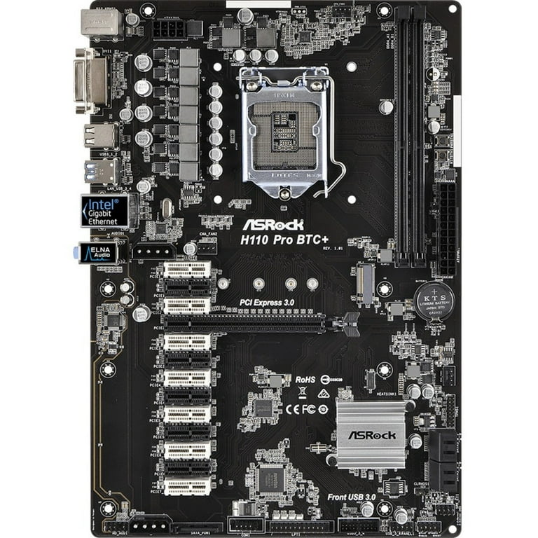 ASRock H PRO BTC Desktop Motherboard - Intel Chipset - Socket H4 LGA | Exxact