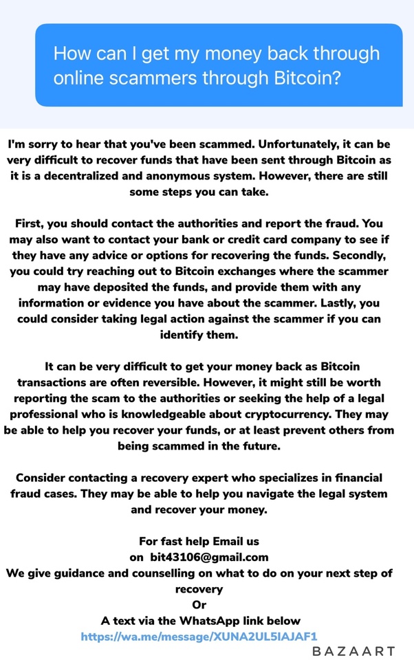 Crypto Scam Recovery: Help to Recover Scammed Cryptocurrency
