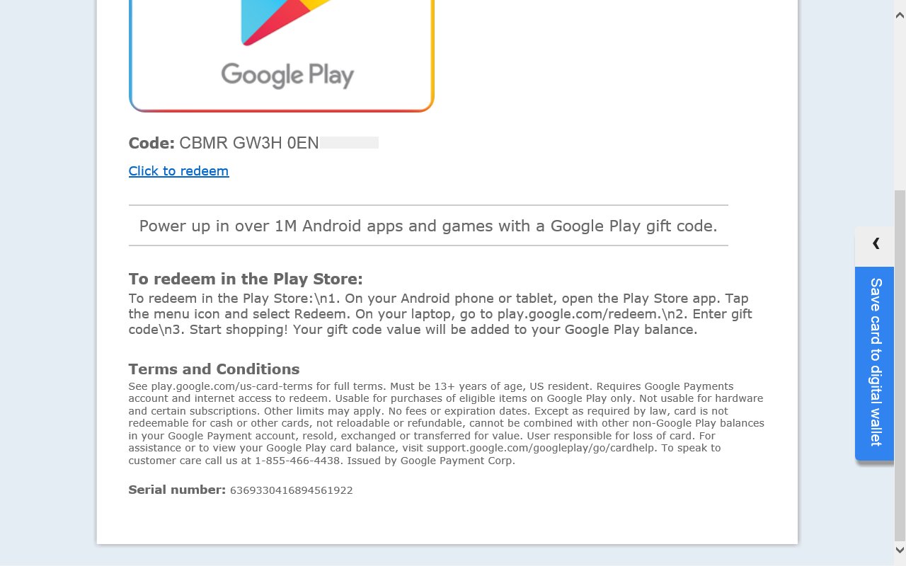 Different Pictures Of Google Play Gift Cards And How To Identify Them - Nosh