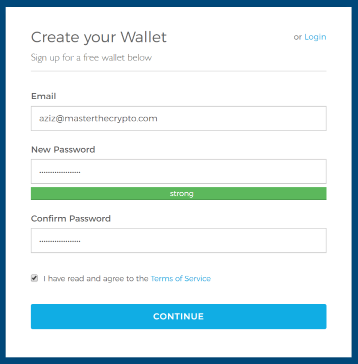 How to Create a Blockchain Wallet in ?