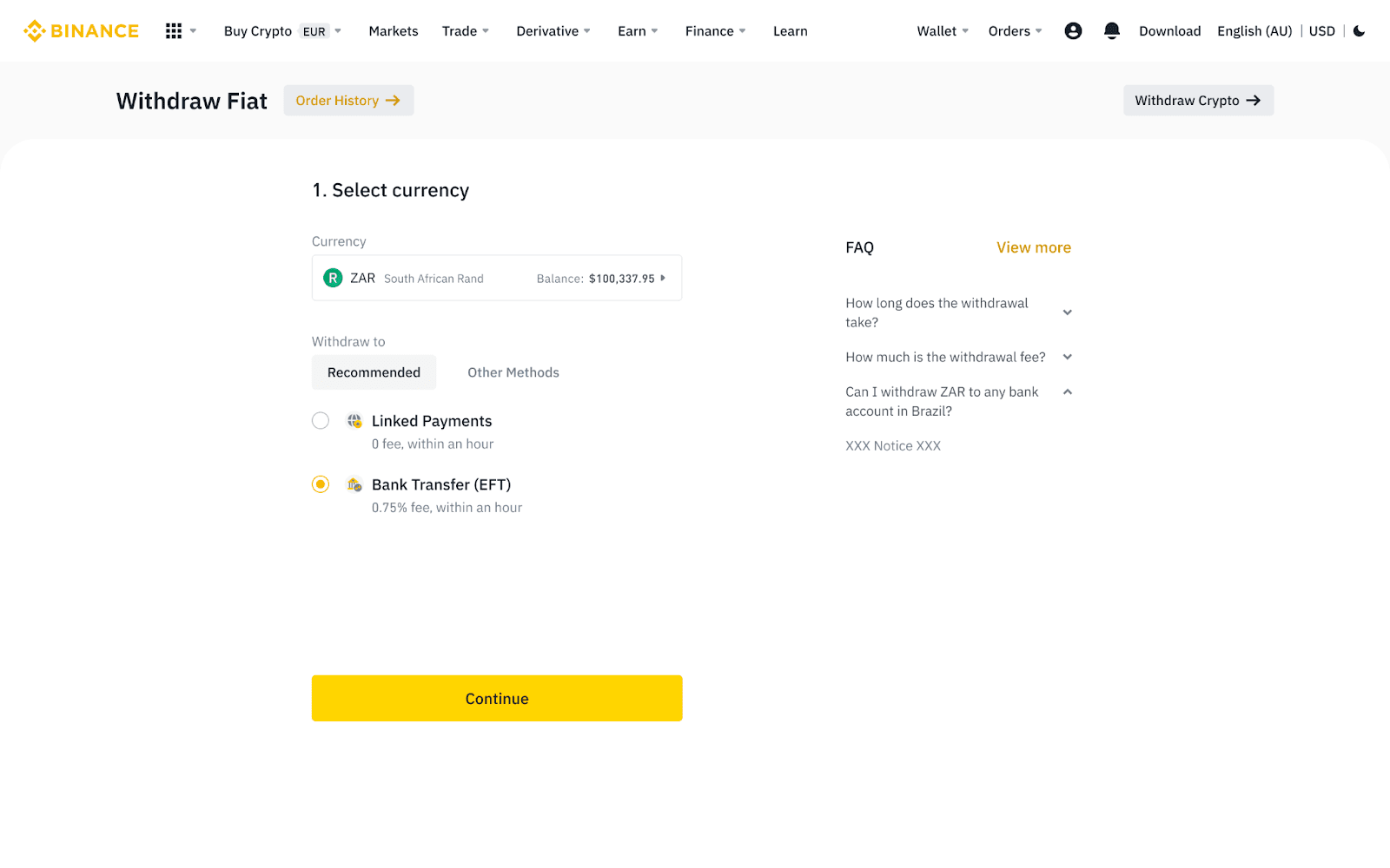 How to Make a Binance Cash Withdrawal to Your Bank
