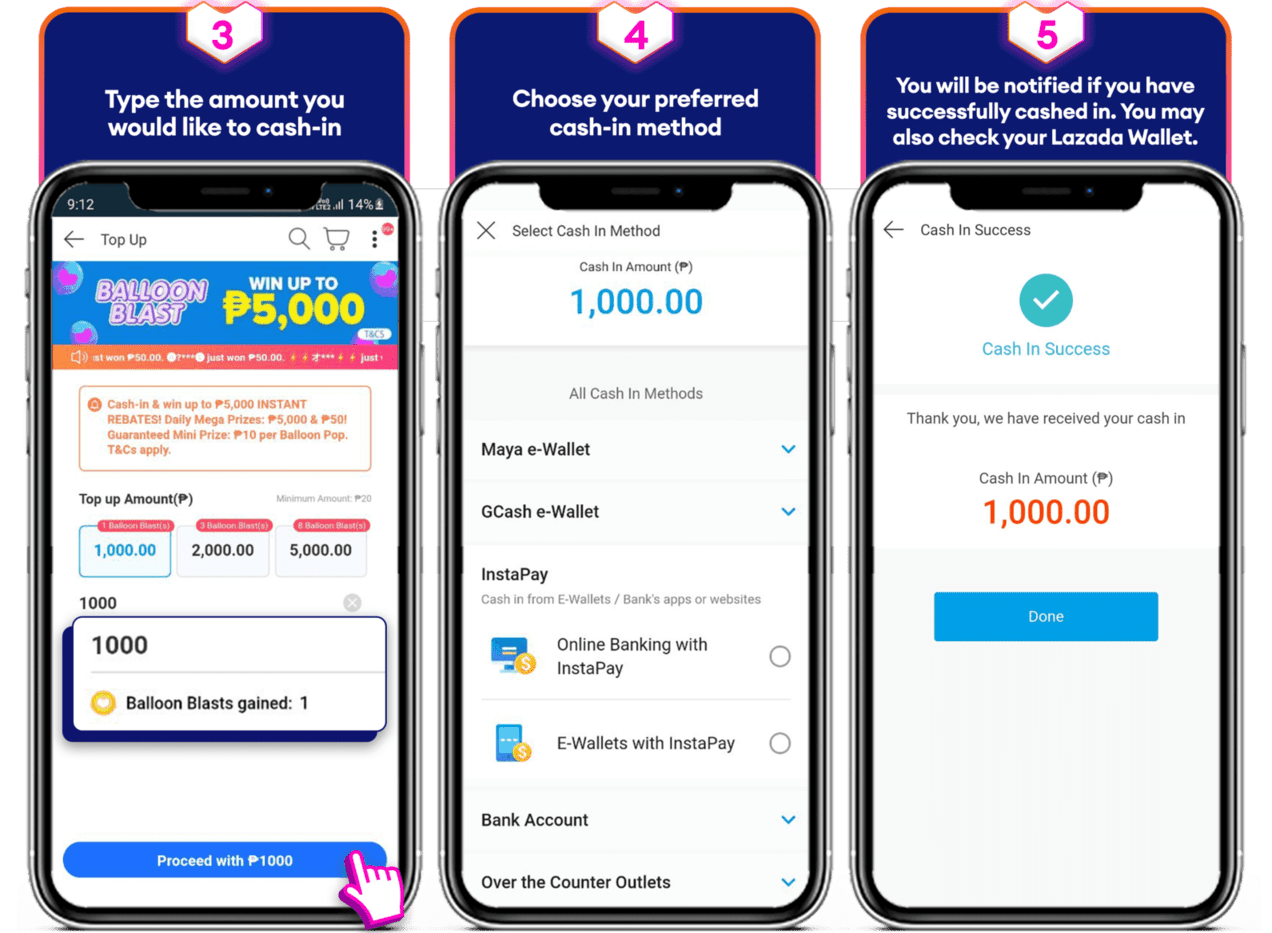 Cash in to your Lazada Wallet - PayMaya