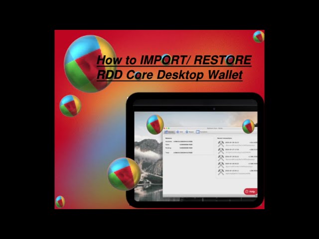 Restore your wallet - Reddcoin Wiki