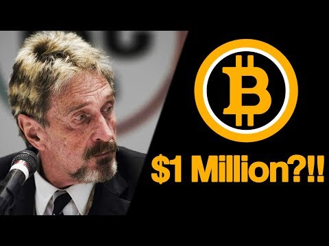 McAfee Updates His $1 Million BTC Price Prediction