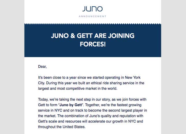 Juno Takes on Uber | The New Yorker