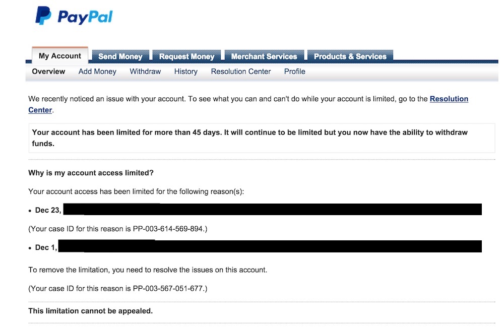 My PayPal account was permanently limited, I only - PayPal Community