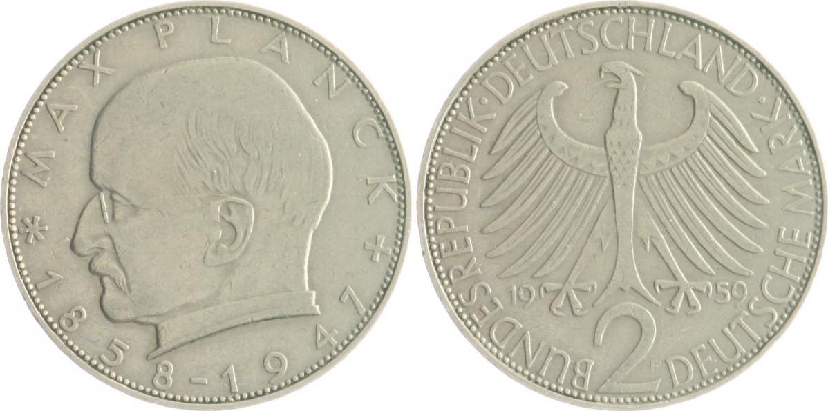 2 mark - Max Planck, Germany - Coin value - ecobt.ru