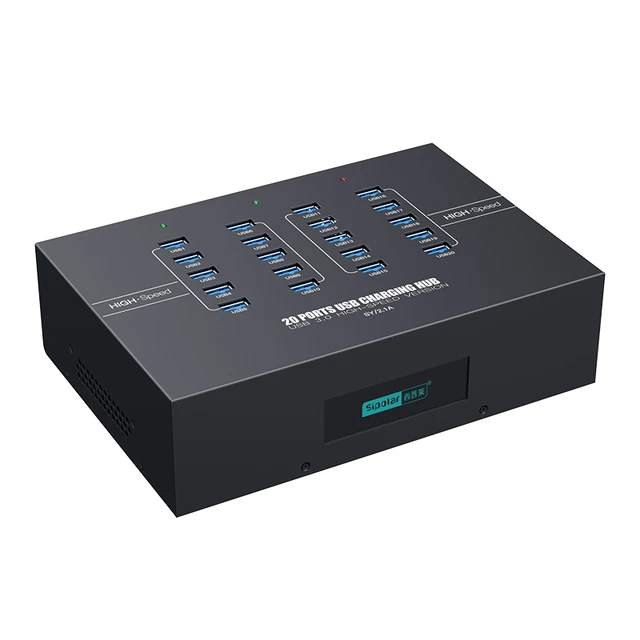 Bitcoin Merch® - 7-Port Powered USB Hub ONLY , UPGRADED 65W, FOR Co