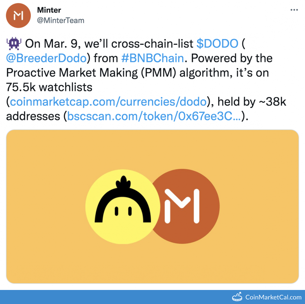 Minter (Ethereum) handelsvolym oc börsnoteringar | CoinMarketCap