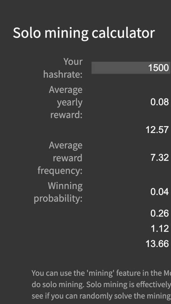 Monero Mining Calculator - My Crypto Buddy