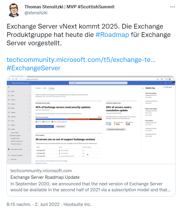 Servicing Exchange Server - Microsoft Community Hub