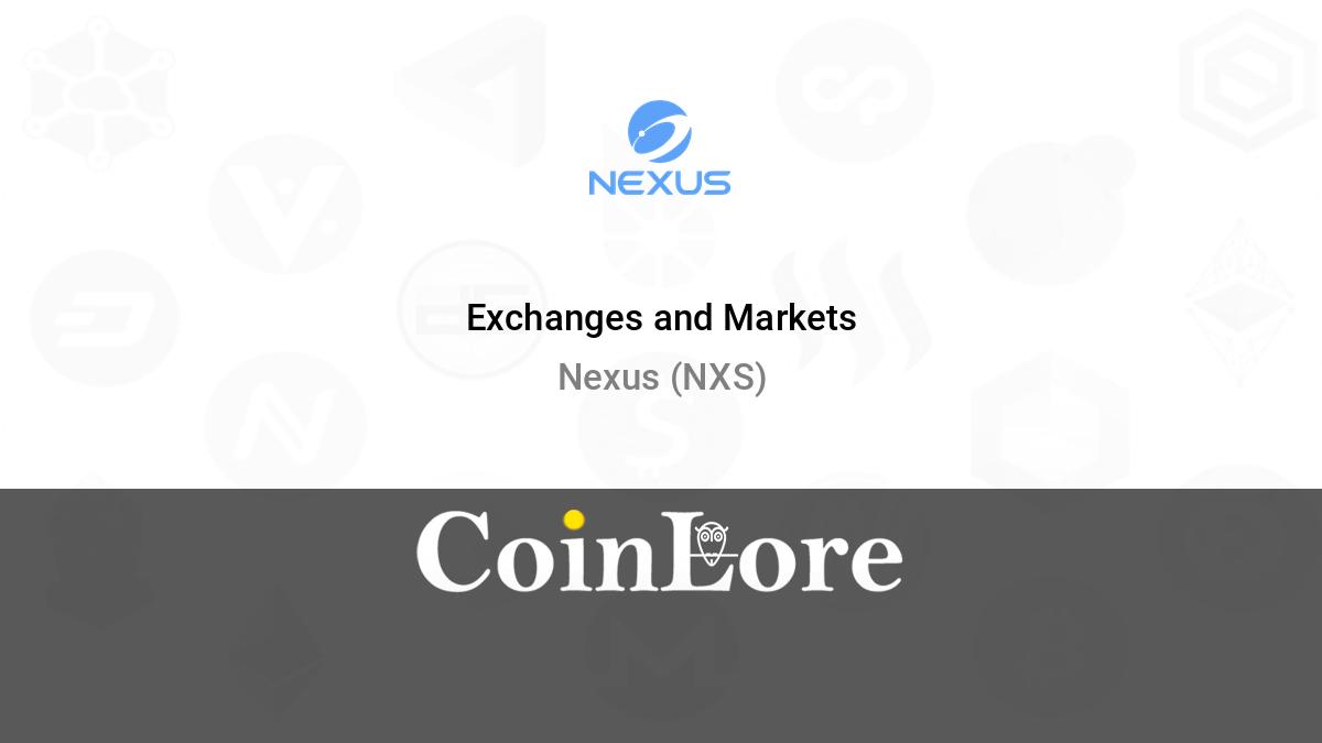 List of Nexus (NXS) Exchanges to Buy, Sell & Trade - CryptoGround