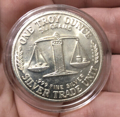 ONE TROY OUNCE SILVER ROUND COIN - Liberty Seated (No date) $ - PicClick