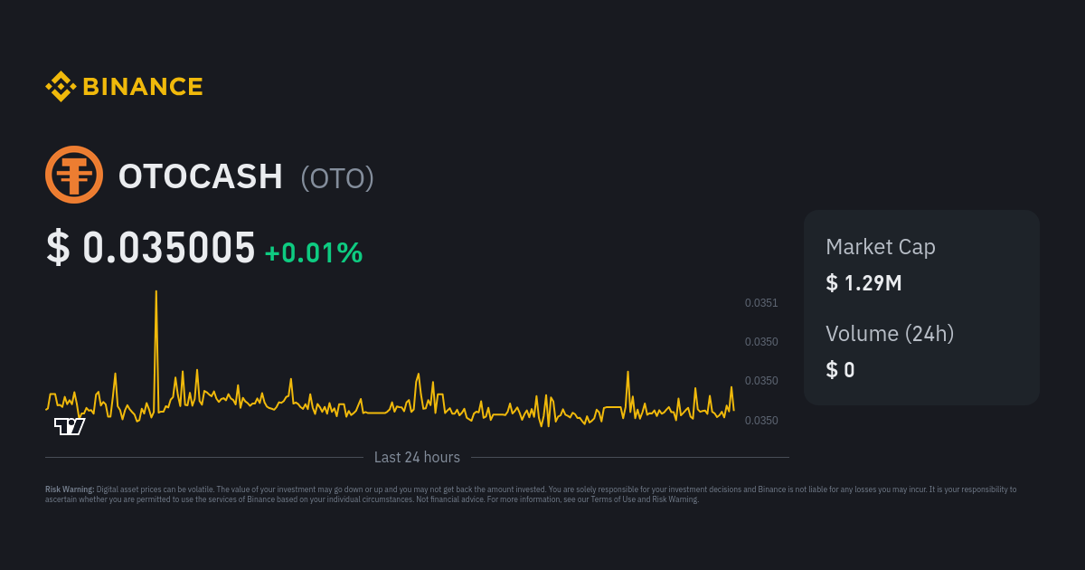 1 OTO to BWP, How Much Is 1 OTOCASH in Botswanan Pula