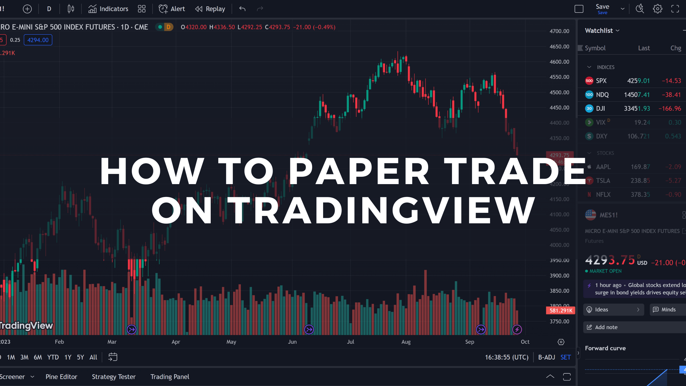 Paper Trading - Ticker Tape