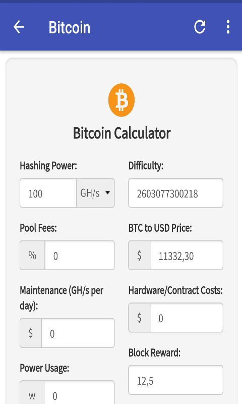 Mining calculator for GPUs - ecobt.ru