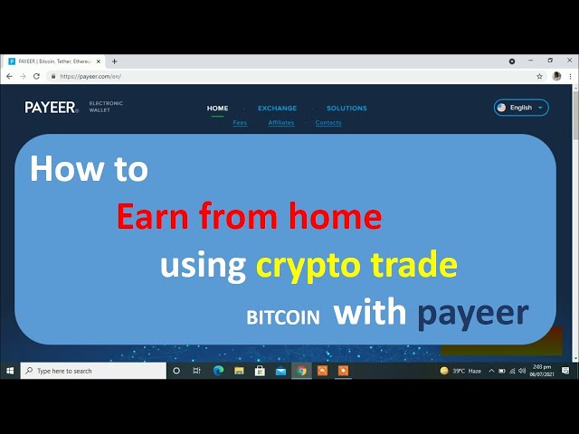 Sell Bitcoin with Payeer