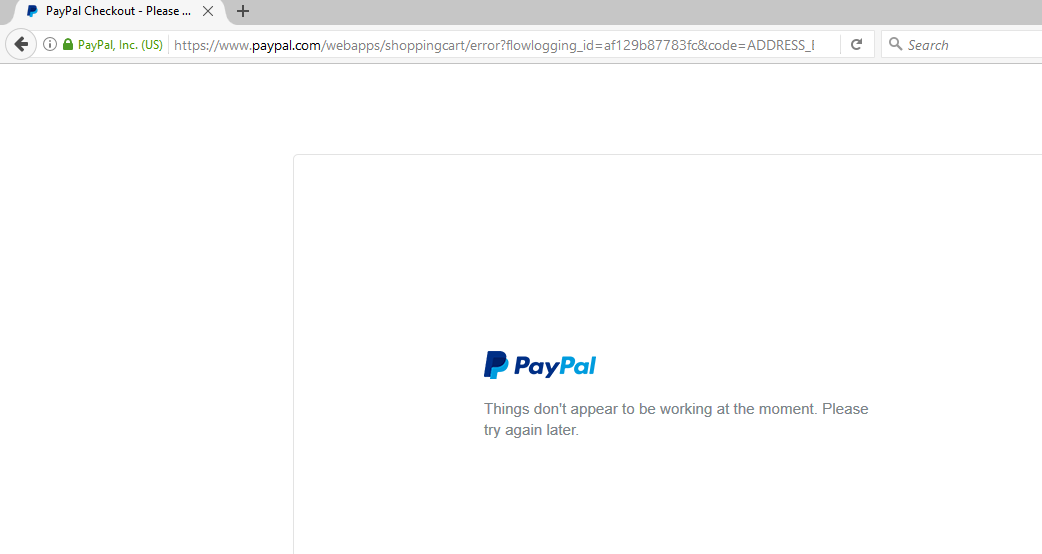 PayPal error codes · GitHub