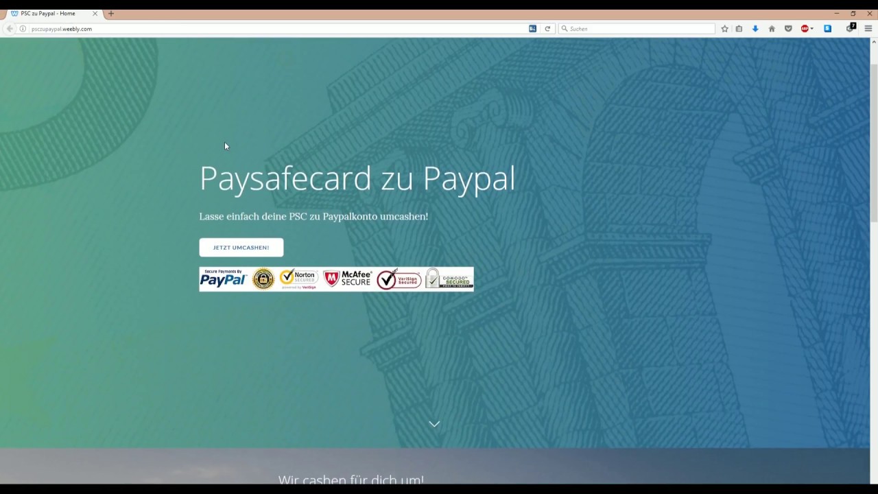 Paysafecard to PayPal