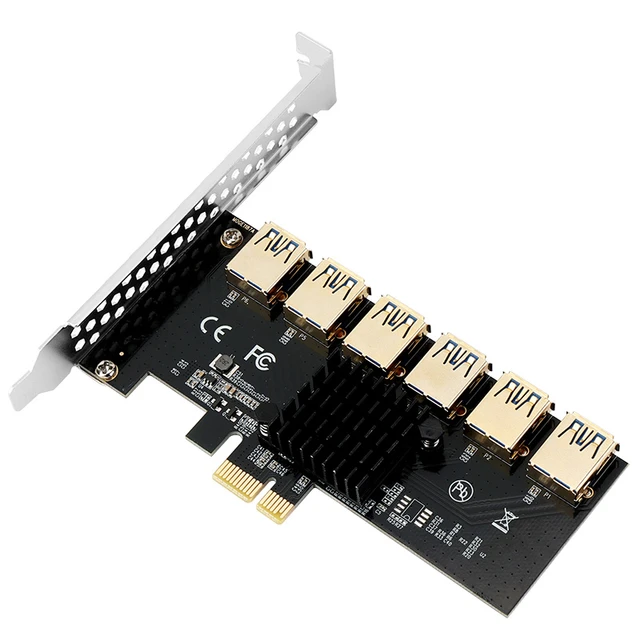 PCI-E Extender Riser Card x1 To x16 USB (4-pin)