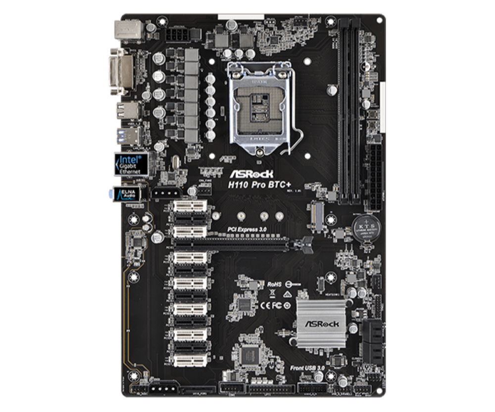 Asrock H Pro BTC + Motherboard | TeqFind