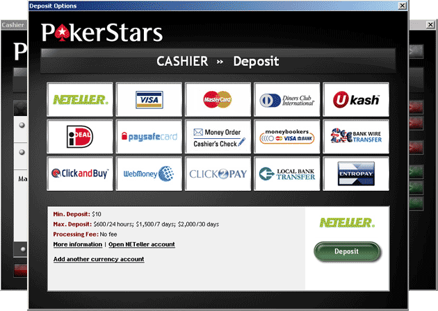 PokerStars Poker Deposit - Depositing Money at Pokerstars