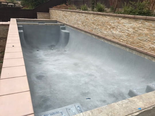 Fiberglass Pool Installation | 12” Thick Concrete Bond Beam Around Perimeter Of Pool