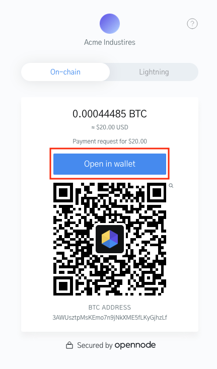 Unified QRs for Bitcoin