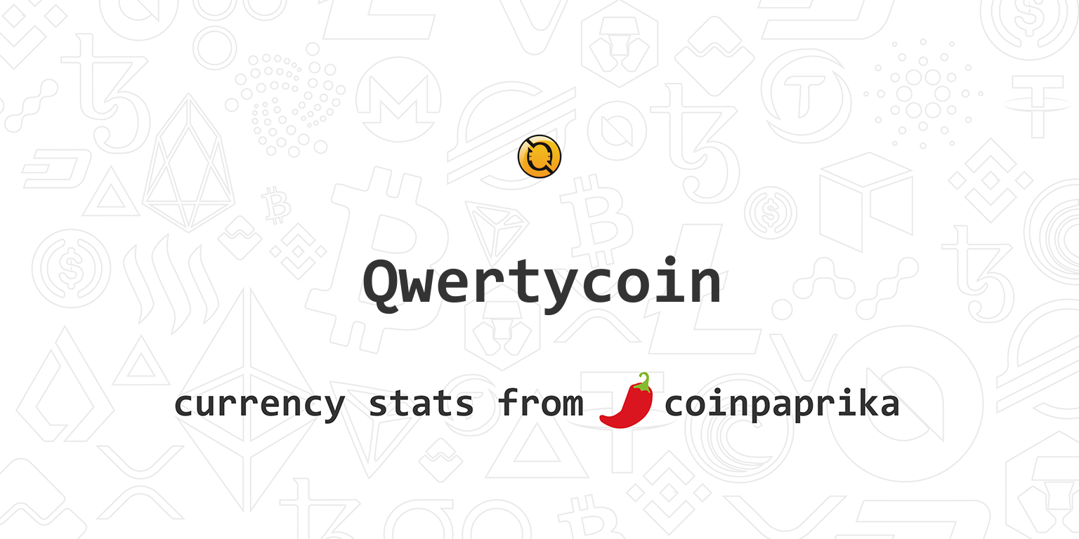 Qwertycoin Reddit & Qwertycoin Twitter Followers and Trends | CoinCarp