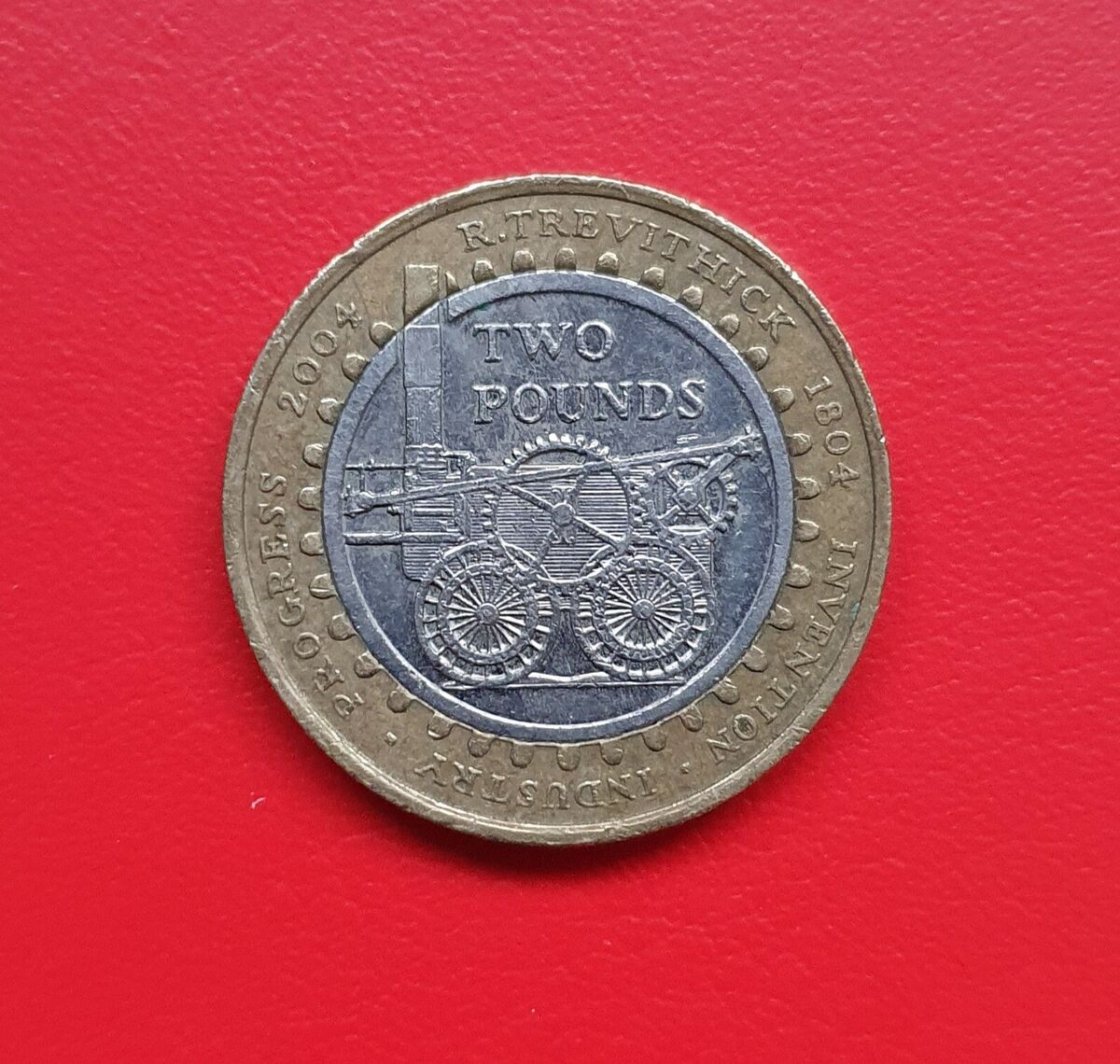Trevithick Steam Locomotive £2 Coin