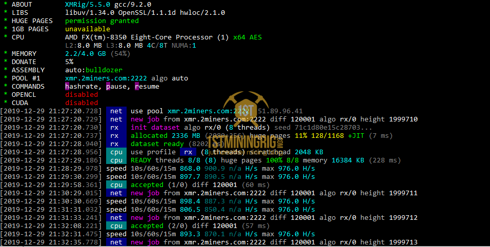 RandomX Benchmark - XMRig