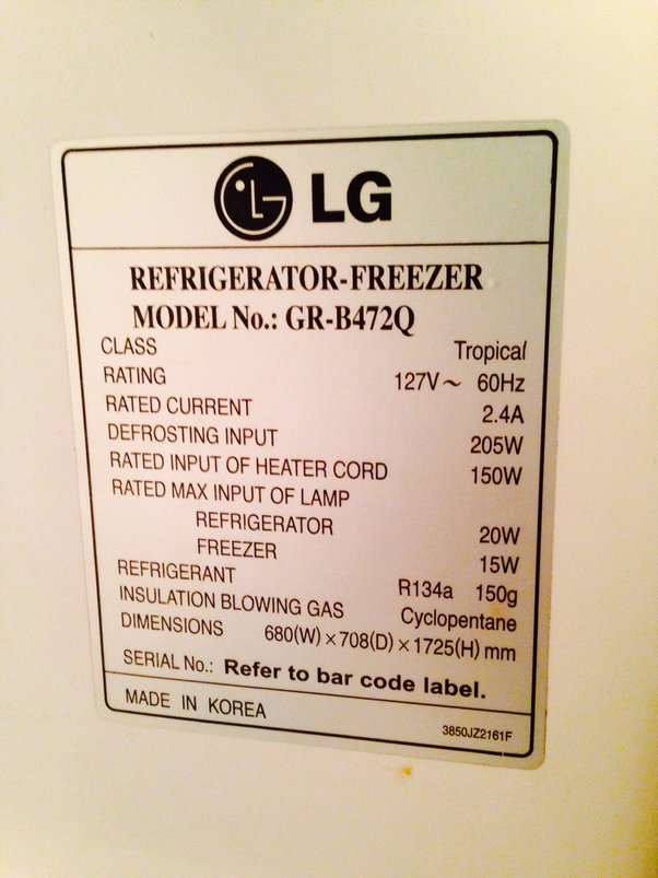 Refrigerator power consumption and electricity cost