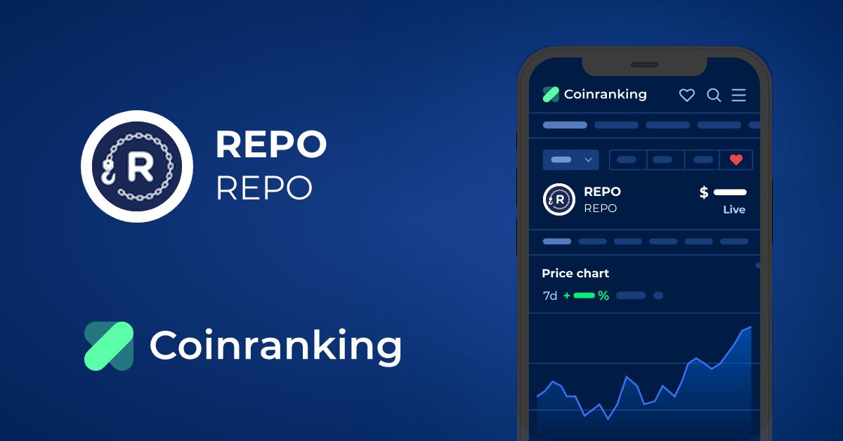 REPO (REPO) live coin price, charts, markets & liquidity