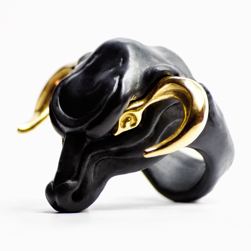 Minotaur ring engraved on jasper - Gioielli venezia