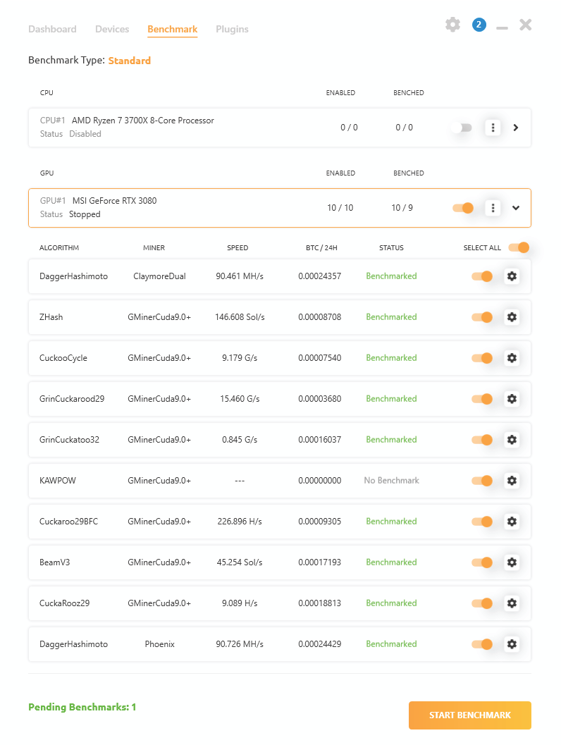 RTX FTW3 ULTRA GAMING Lite Hash Rate? - EVGA Forums