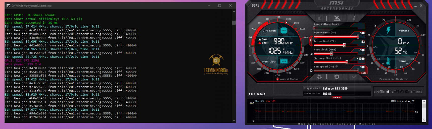 Mining OctaSpace (OCTA) on NVIDIA RTX - ecobt.ru