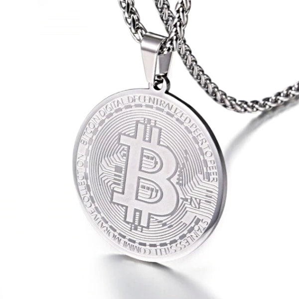 Bitcoin Silver Coin Pendant – Creating Anything