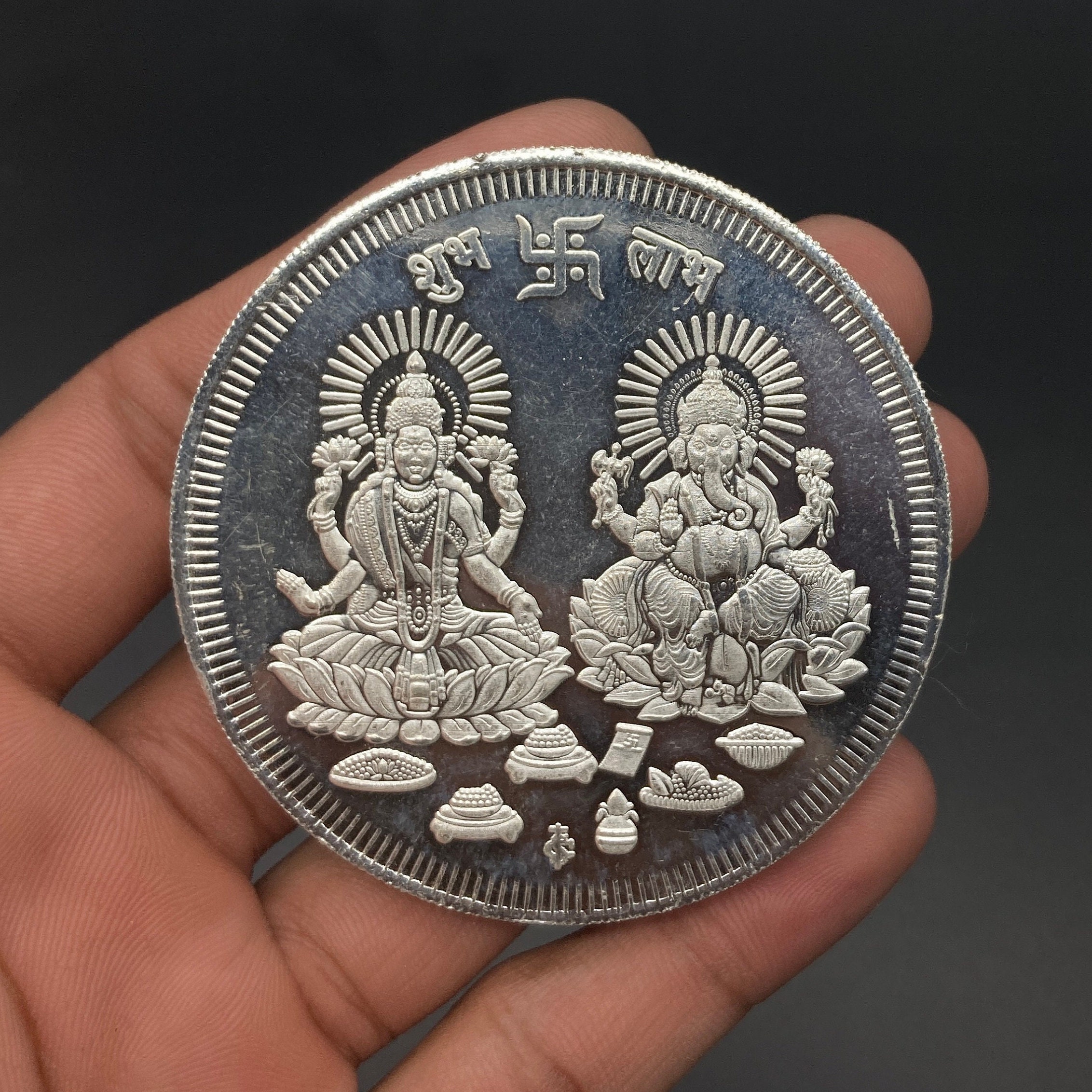 g Silver Coin (% purity)- Lakshmi-Ganesh |Buy Online at Best Prices