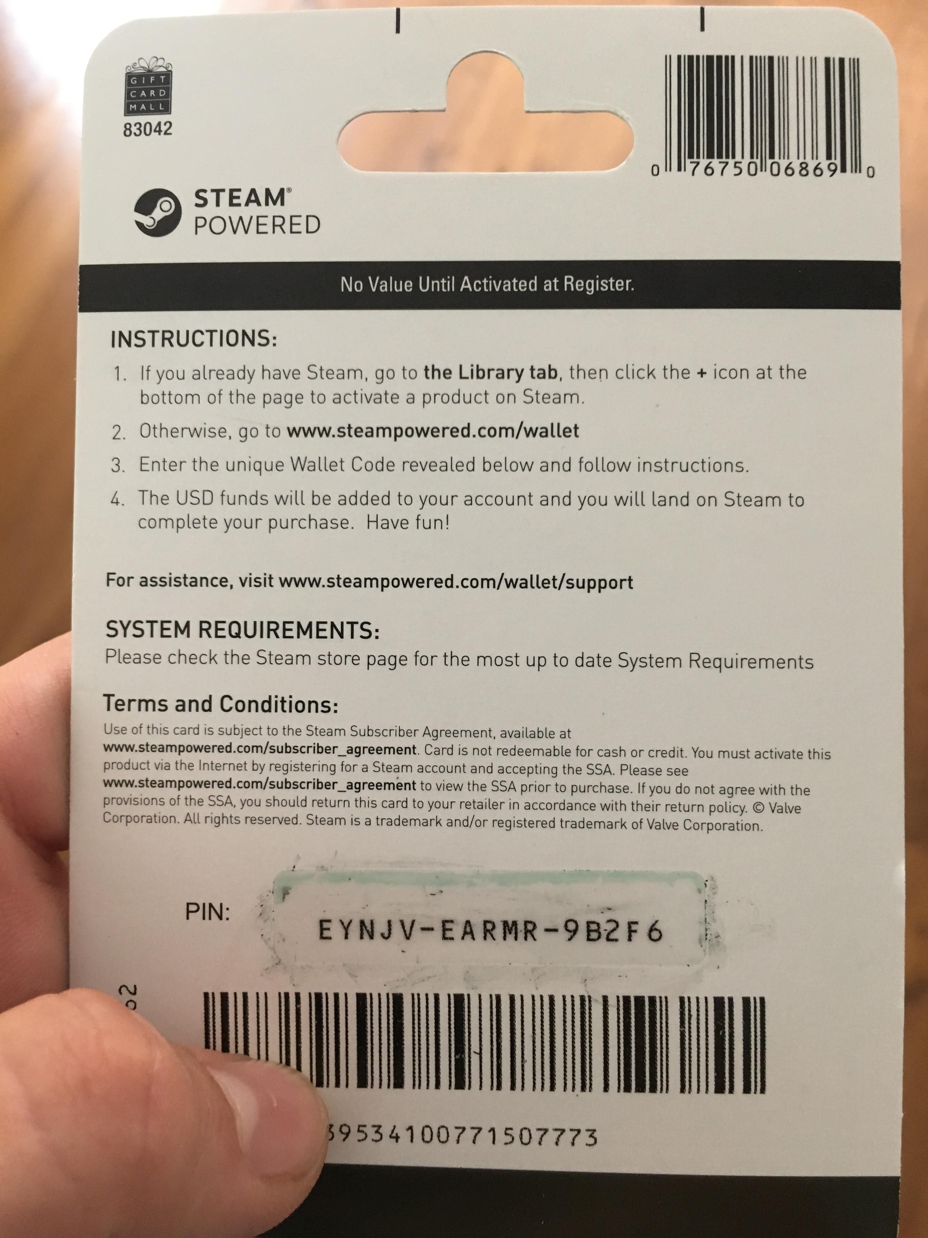 Steam Support :: Steam Wallet Gift Card Scam