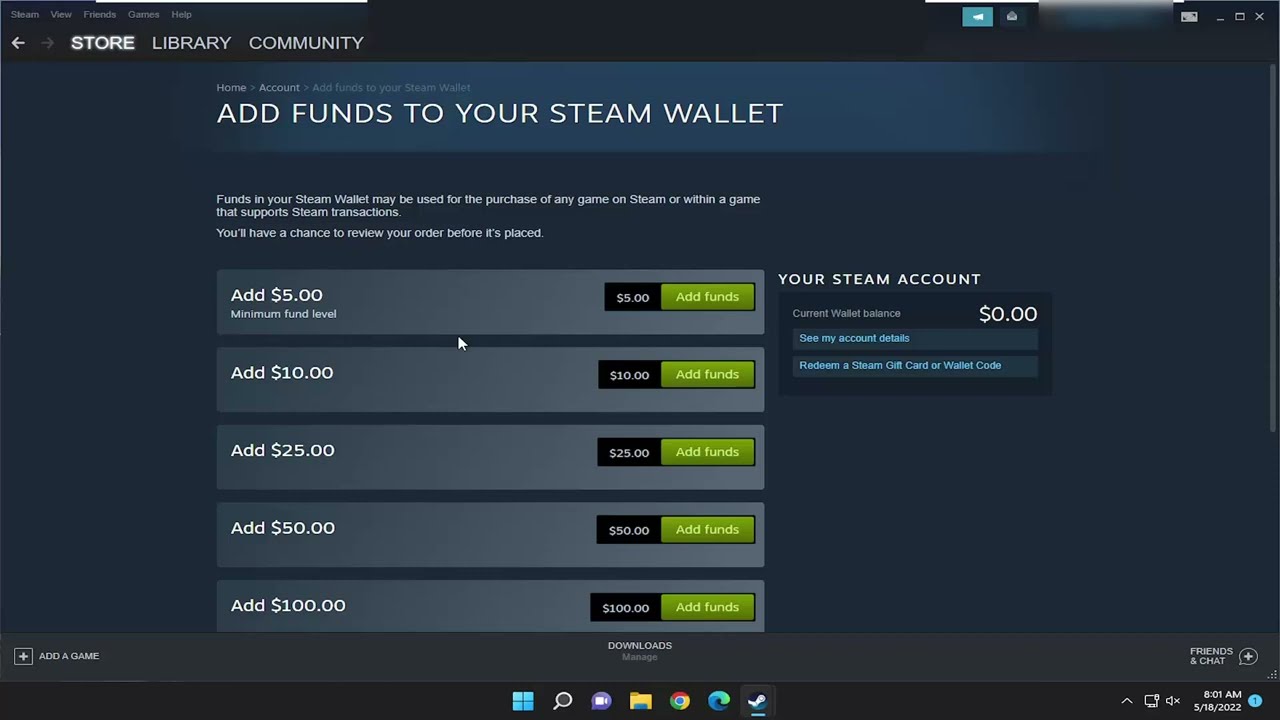 Redeem a Steam Gift Card or Wallet Code