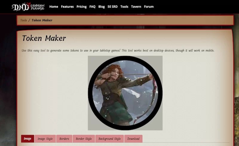 Five Free D&D Token Maker 5e Websites | D&D Accessories