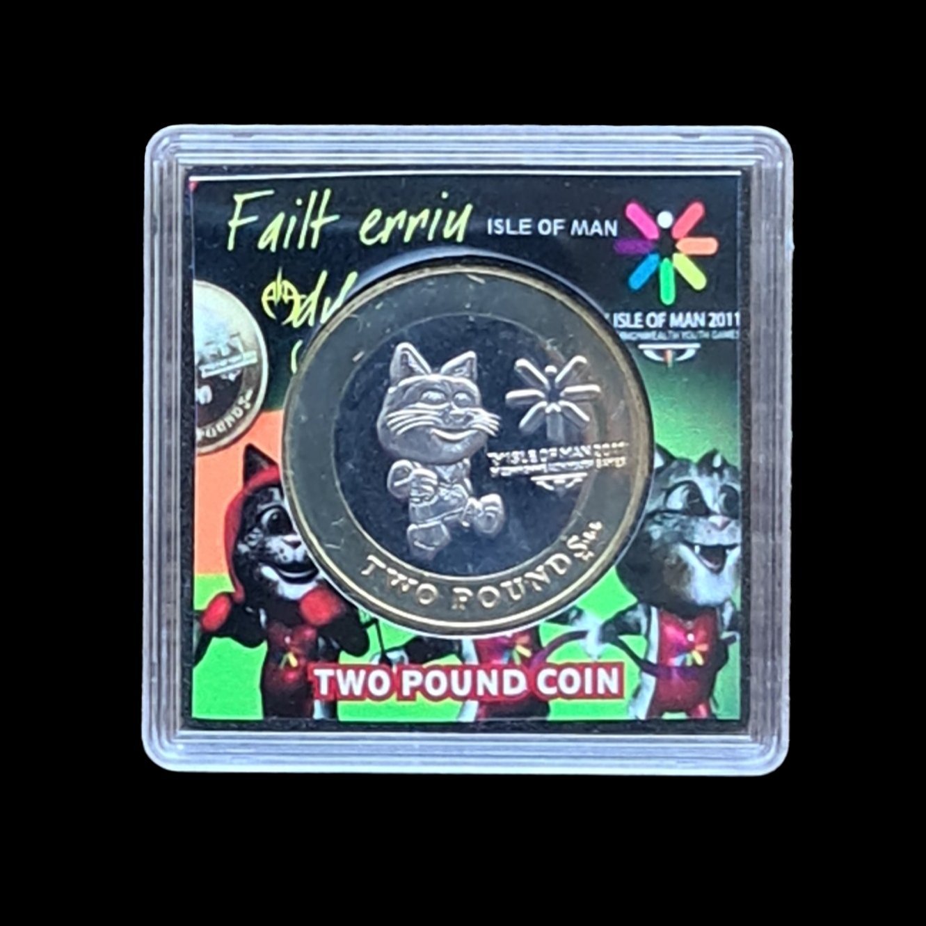 TOSHA CAT £2 Toshi Two Pounds Commonwealth Youth Games UK Coin Hunt RARE £ - PicClick UK